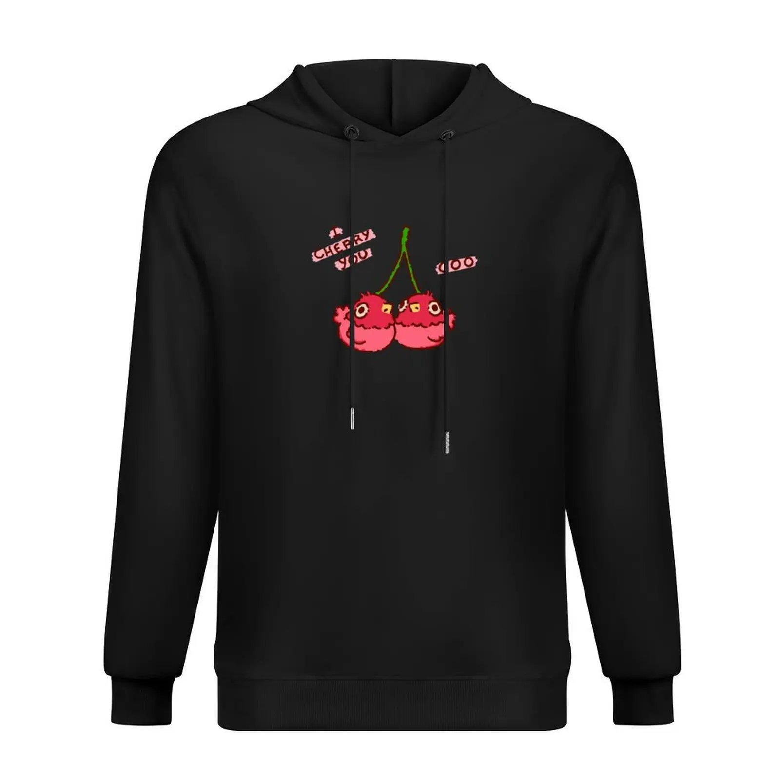 

I cherry you, pigeons as cherries, ready for valentine Hoodie men's clothing clothes for men graphic t shirts men hoodie for men