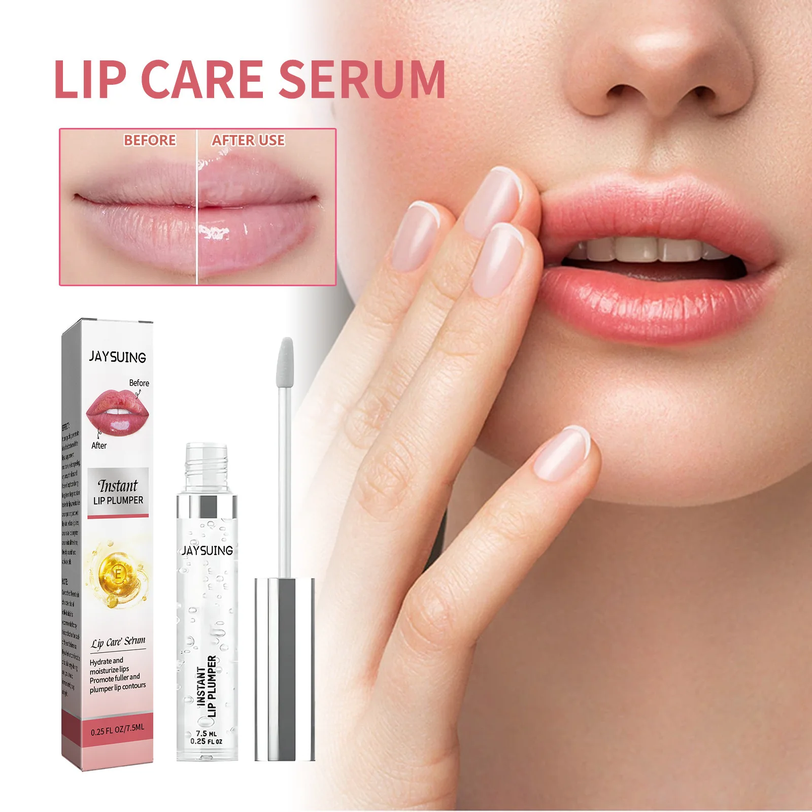 

Lip Care Lip Oil Moisturizes and Moisturizes Lips, prevents dryness and cracks, reduces lip lines, and moisturizes the lips