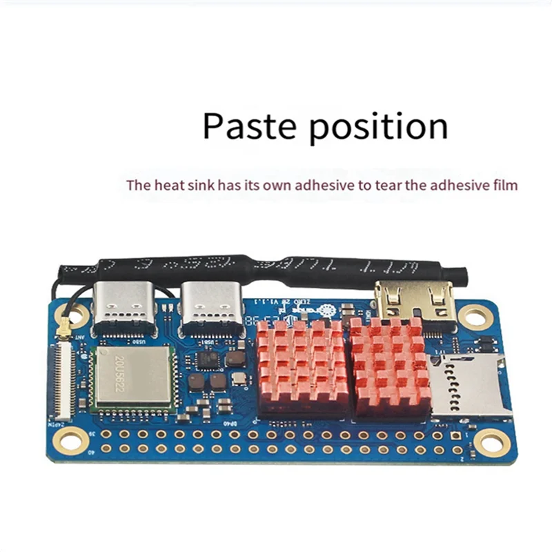 ABGI-8X لـ Orangepi Orange Pi Zero 2 واط من النحاس النقي بالوعة الحرارة لوحدة المعالجة المركزية Orangepi اللوحة الأم تبريد أحواض حرارية متعددة الوظائف