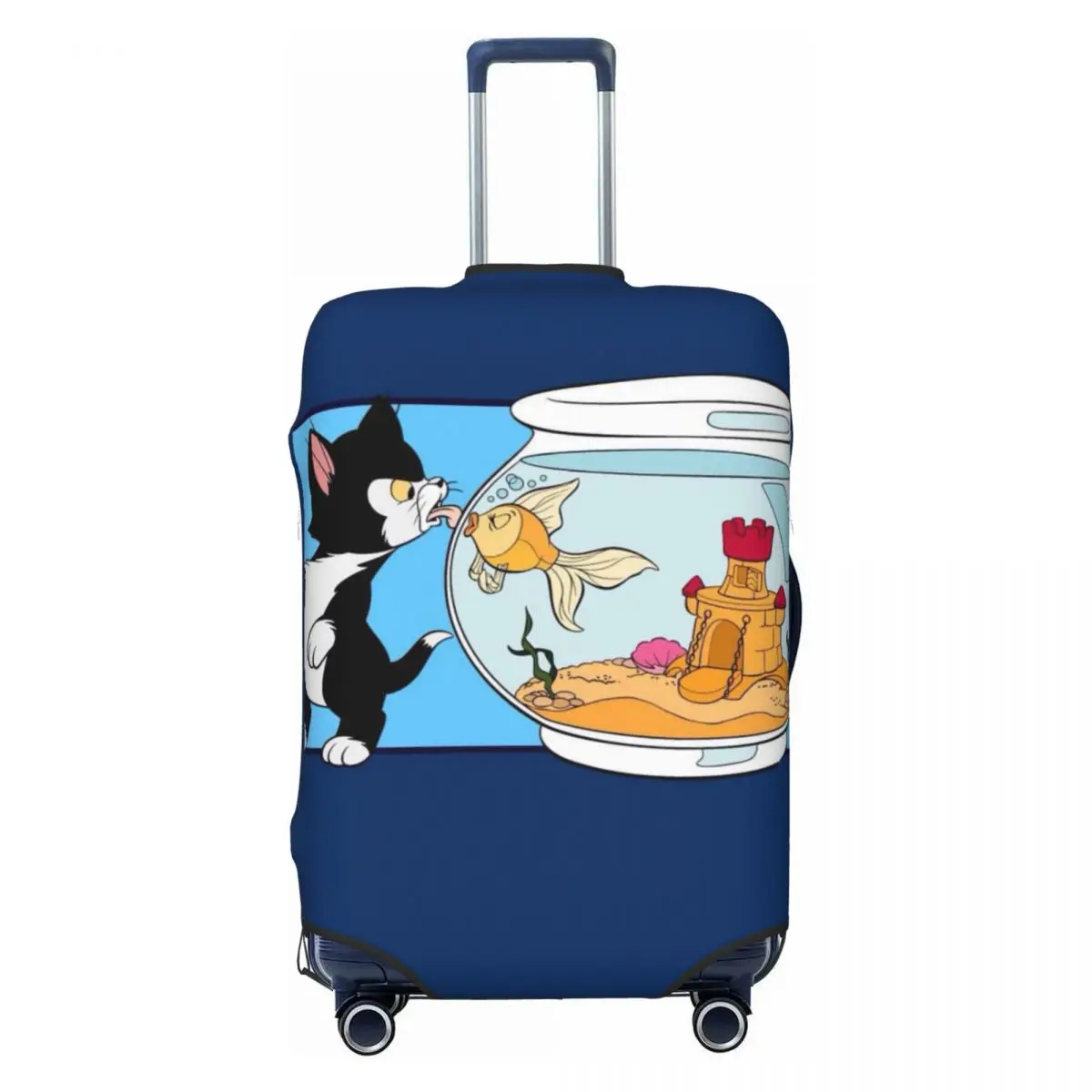 

Чехол для багажа с изображением мультяшного персонажа Пиноккио, эластичные защитные чехлы для дорожных чемоданов, подходят для чемоданов размером 18-32 дюйма