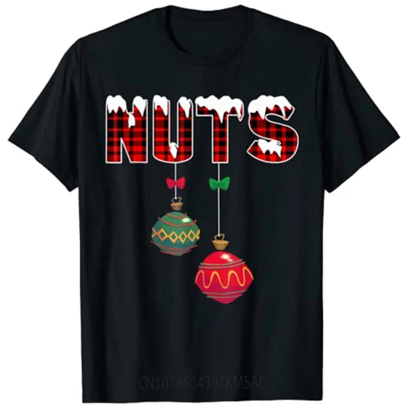 Chest Nuts Funny Matching Chestnuts Christmas Couples T-Shirt  Graphic Tee Tops