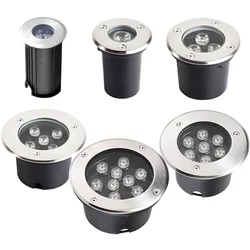 1W 3W 5W 10W 18W Buried Garden Path Spot Recessed Underground Light AC220V110VDC12V IP68 Waterproof Led Garden Underground Lamps