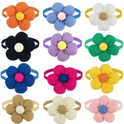 50/100pcs Dog Bowties for Dogs Fashion Flowers Bow Ties Collar Spring Dogs Pets Grooming Products Dog Accessories for Small Dogs