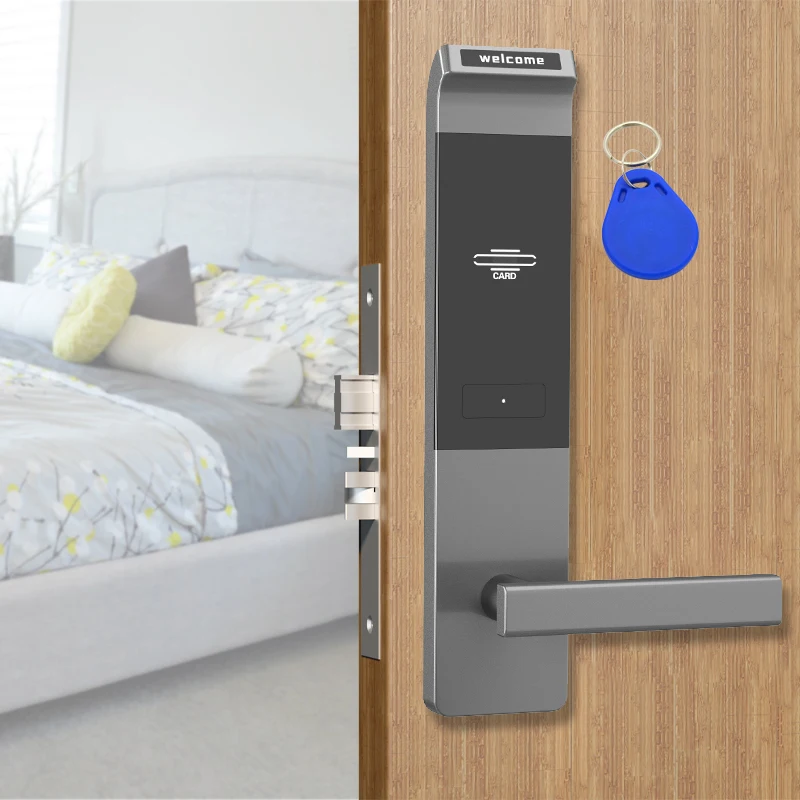 Intelligente Deurslot Hotel Lock Smart Rfid Lock Hotel Deurslot Elektronische Rfid Hotel Deur Systeem Gratis Software Kaart lock