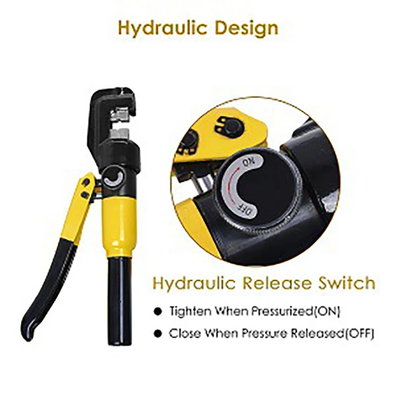 4-70mm² Hydraulic Crimping Pliers YQK-70 Pressure 6T Home Hydraulic Tools Hydraulic Pliers DIY Cable Terminal Crimping Pliers