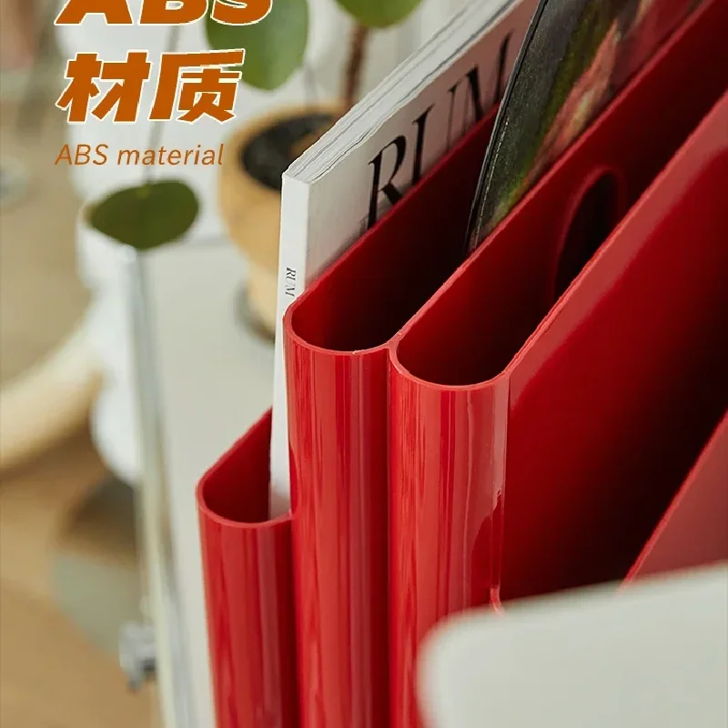 Plastic Bookends Stand Bookshelf Desktop Decorative Storage Rack Bookend Book Holder Etagere Rangement Home Furniture