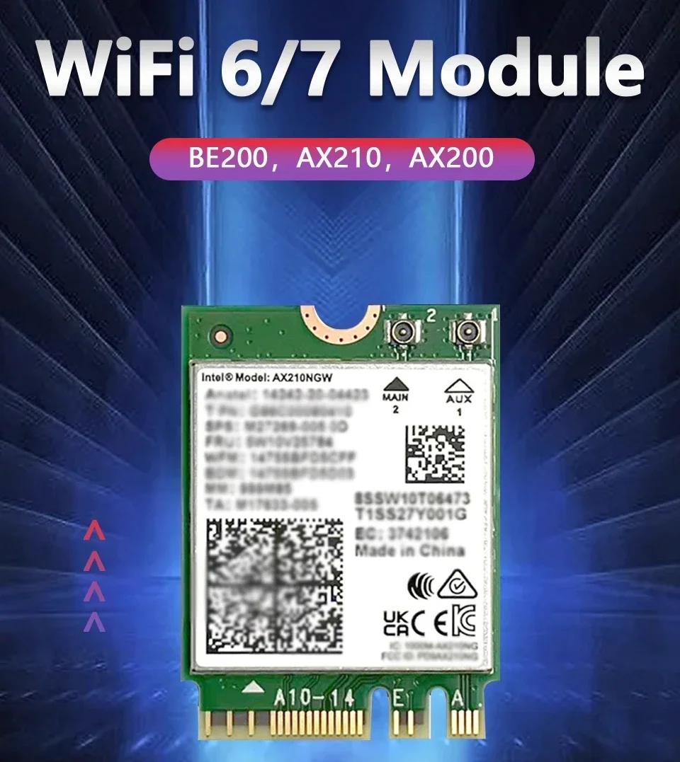 

Для модуля Raspberry Pi WIFI6 E/7 BE200 AX210 AX200 5,4 Bluetooth