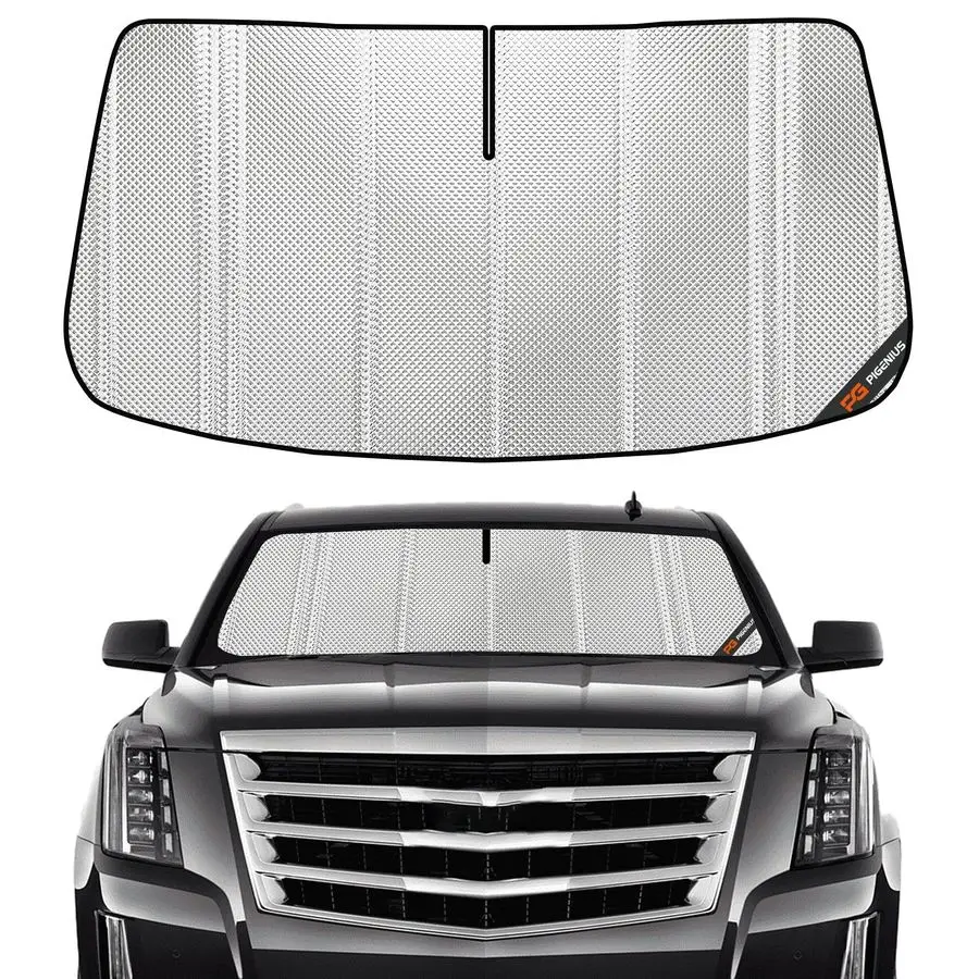 

Sun Shade for 20152020 Cadillac Escalade Escalade ESV, Chevrolet Suburban Tahoe, GMC Yukon Yukon XL. Full Front Window Sunshade