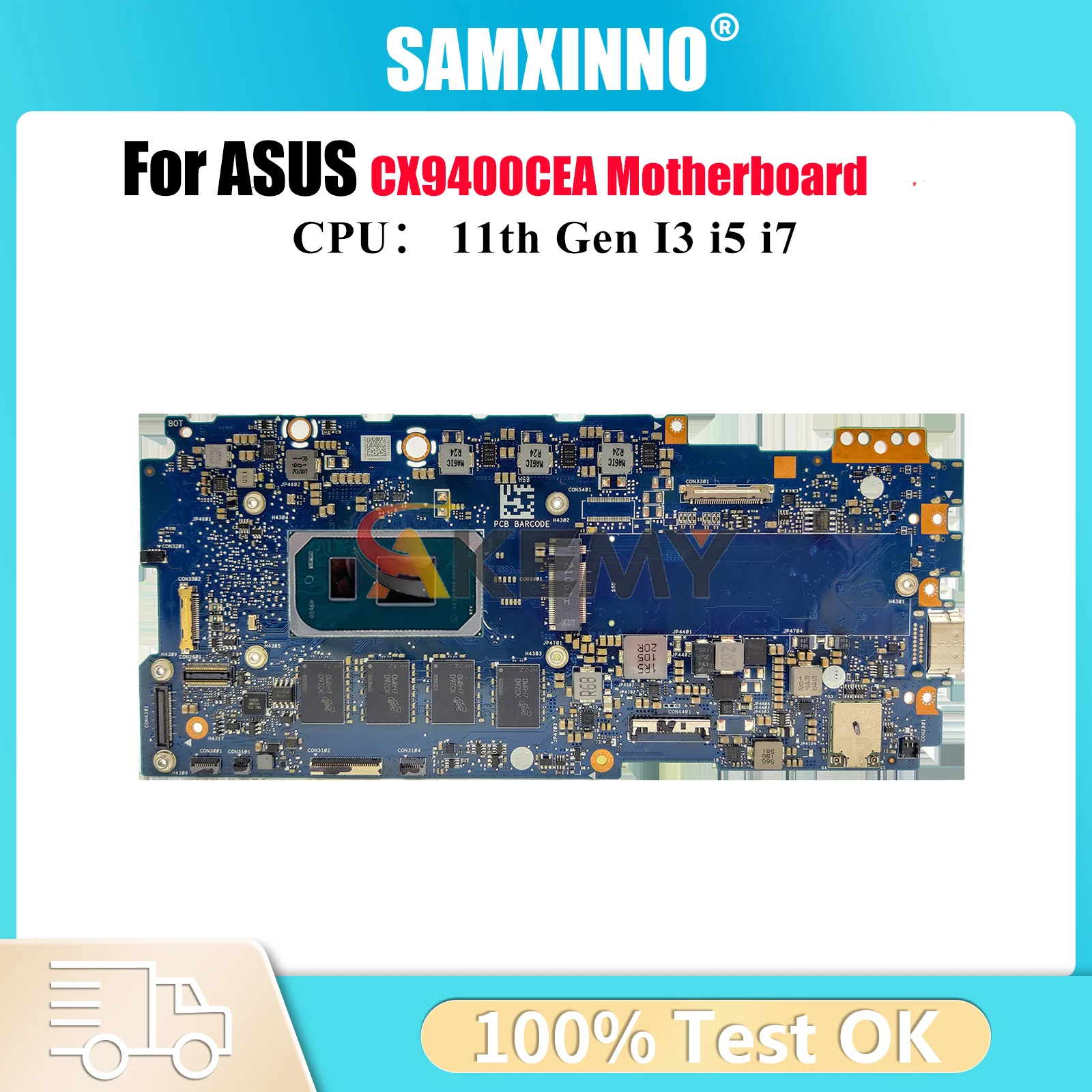 

CX9400CEA Материнская плата для ноутбука ASUS Chromebook Flip CX9 CX9400C CX9400CEA Материнская плата с 11-го поколения I3 i5 i7 100% тестирование OK stk
