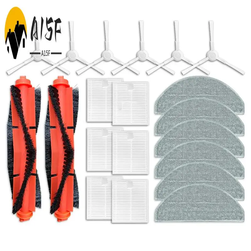 

A15F-For Xiaomi Robot Vacuum E10, E12, B112 Replacement Parts Side Brush Hepa Filter Mop Rag Spare Parts