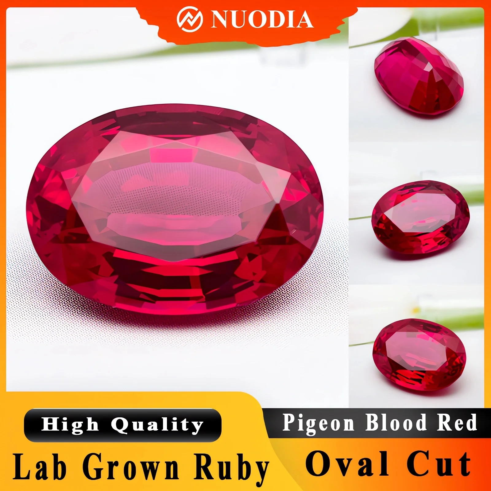 

Top New Lab Grown Ruby Oval Shape Pigeon Blood Red Color Gemstones For DIY Jewelry Materials Selectable AGL Certificate Charm