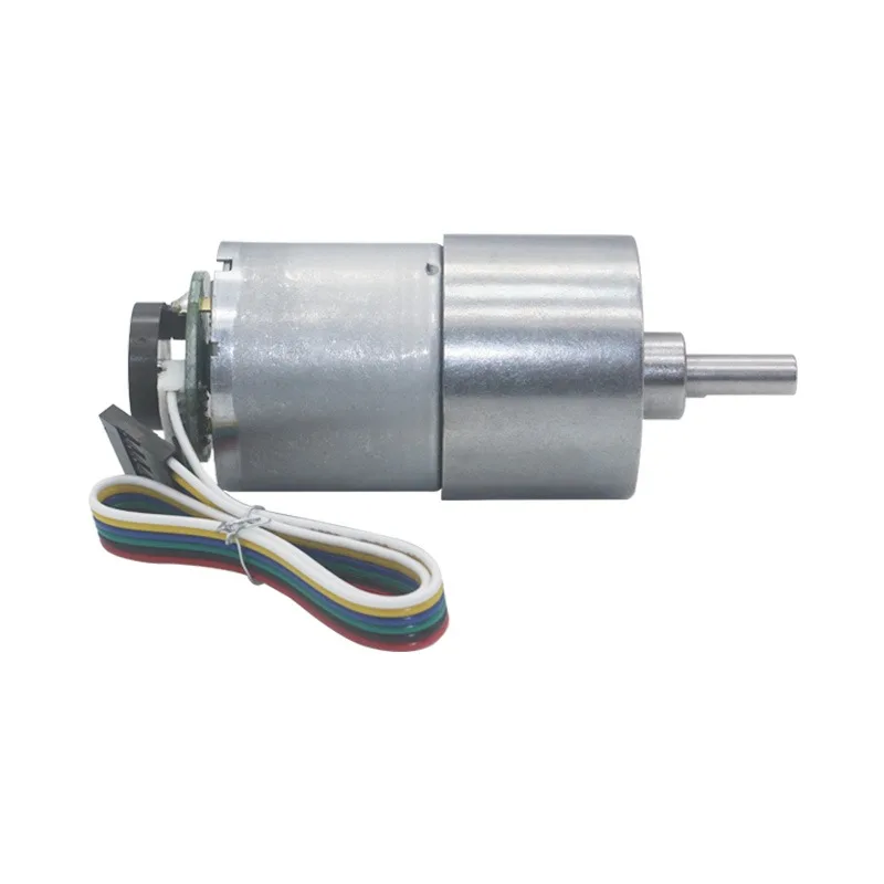 24v JGB37-3530B DC Motor with Encoder and Gearbox, Smart Car Robot Motor, Forward/Reverse Rotation
