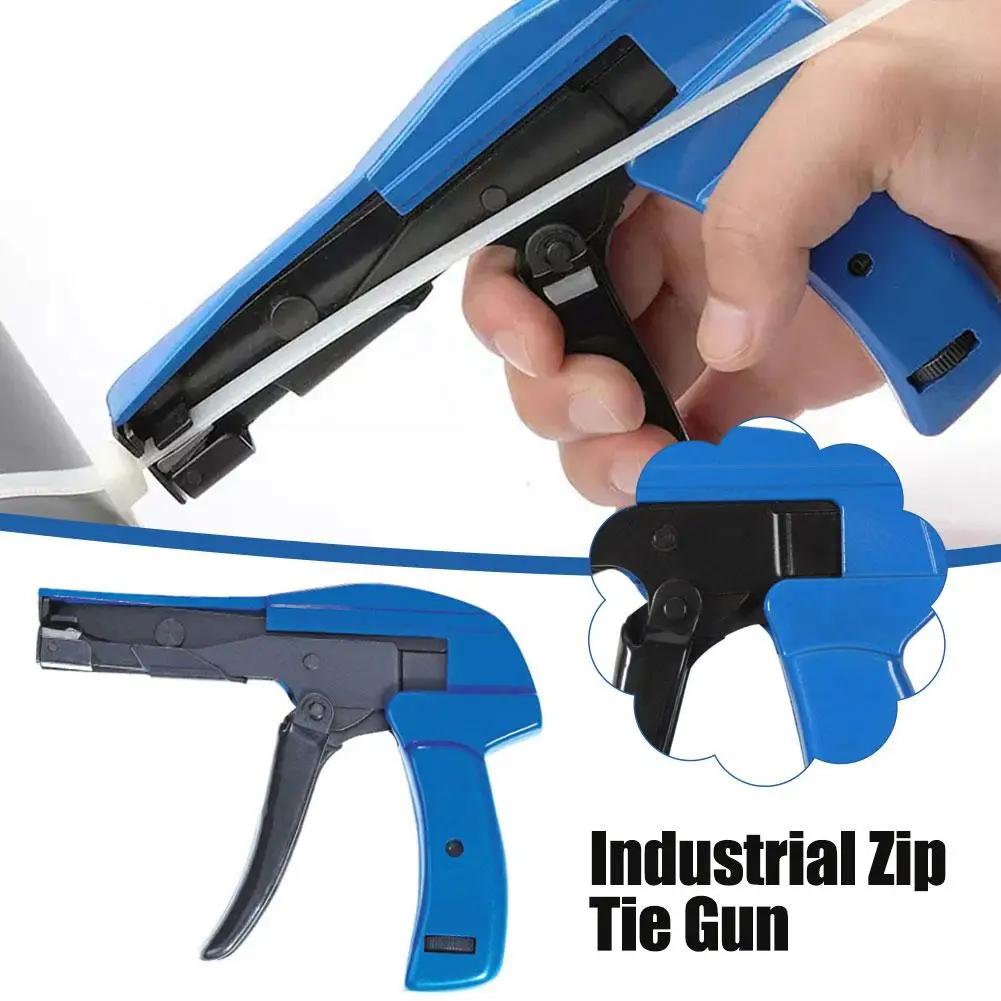 Nylon Zip Tie Pliers Cable Tie Gun Fastening Cable Tie Tool Die-Cast Steel Flush Cut Zip Tie Tool For Nylon Cable 2.4-4.8mm