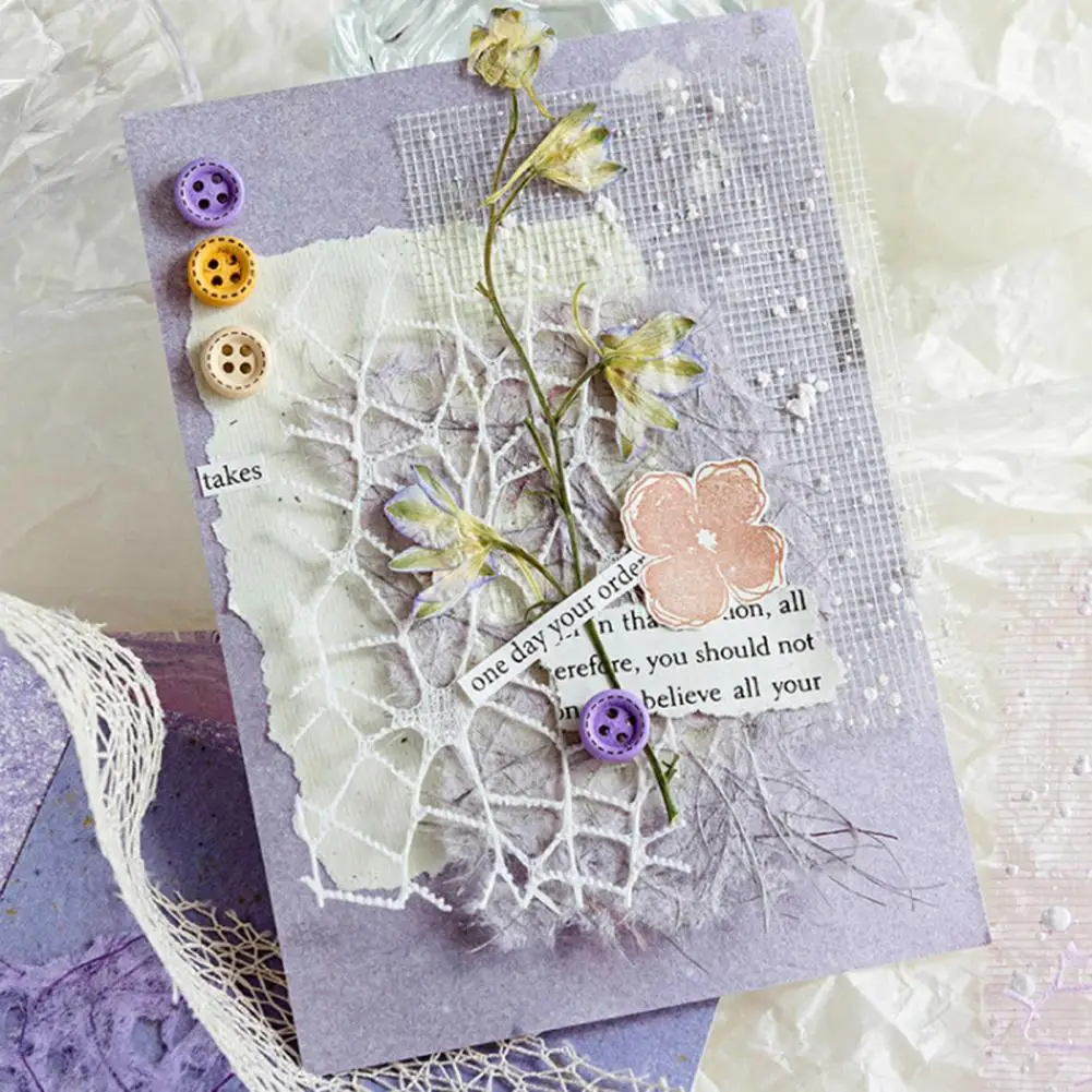 DIY текстурированная бумага для скрапбукинга, украшение, сетчатая ткань, в стиле ретро, набор в ассортименте, скрапбукинг, планировщик, нежелательная фотография