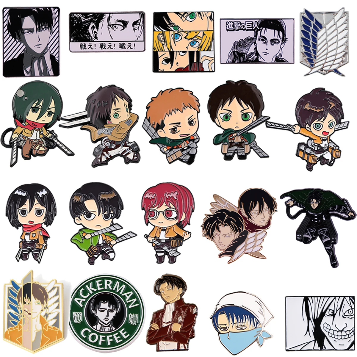 Coole Anime Geëmailleerde Broche Cosplay Karakter Kleding Rugzak Revers Badges Mode Sieraden Accessoires Voor Vrienden Geschenken