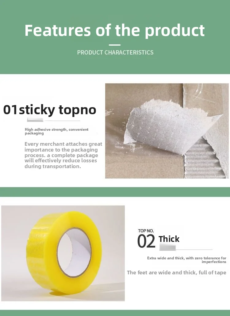 Klares Hochviskoses Packband 4,5CM×70M, Stark Klebend für Kartons, DIY-Montage & Tägliche Befestigungsarbeiten – Detail 1
