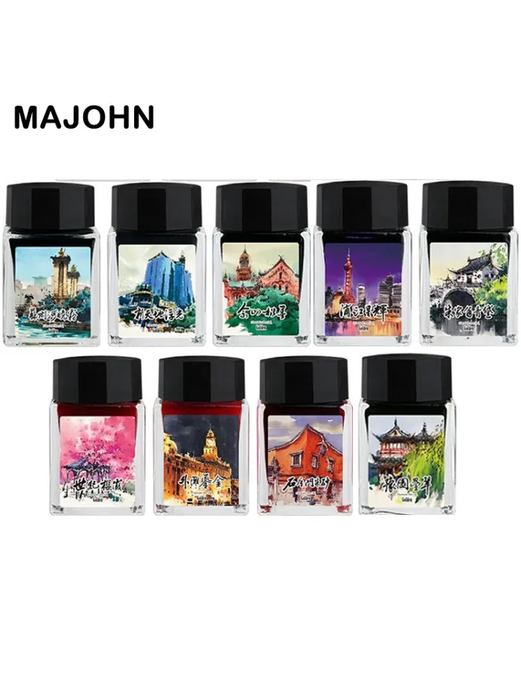 MAJOHN 20ml Shanghai Landmark Złota Tusz do Pióra Zanurzeniowego Pióra Wiecznego Kaligrafii Szkicowania Pisania Artykuły Szkolne Papiernicze — zdjęcie produktu 6