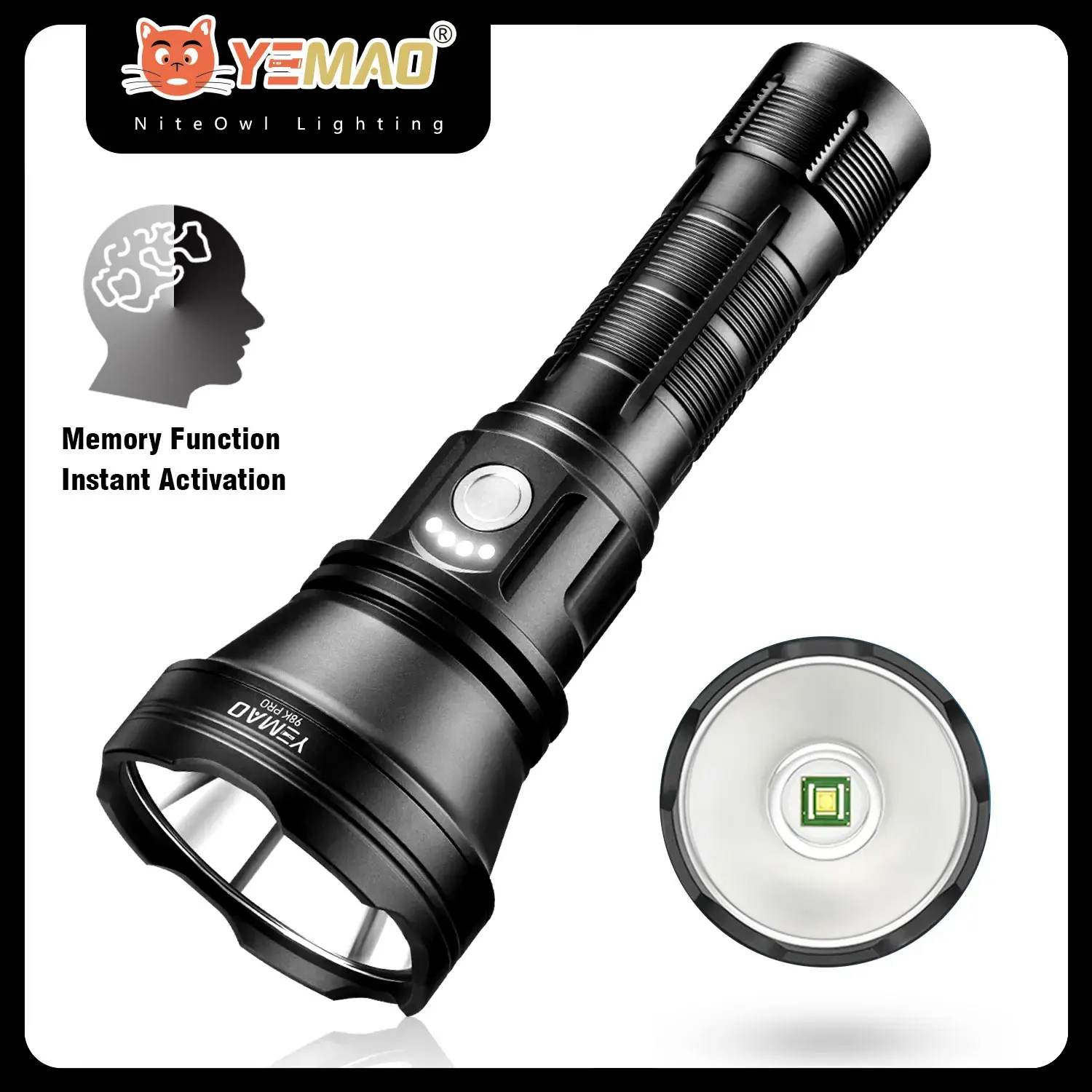 

YEMAO 98KPro алюминиевый фонарь 2840LM