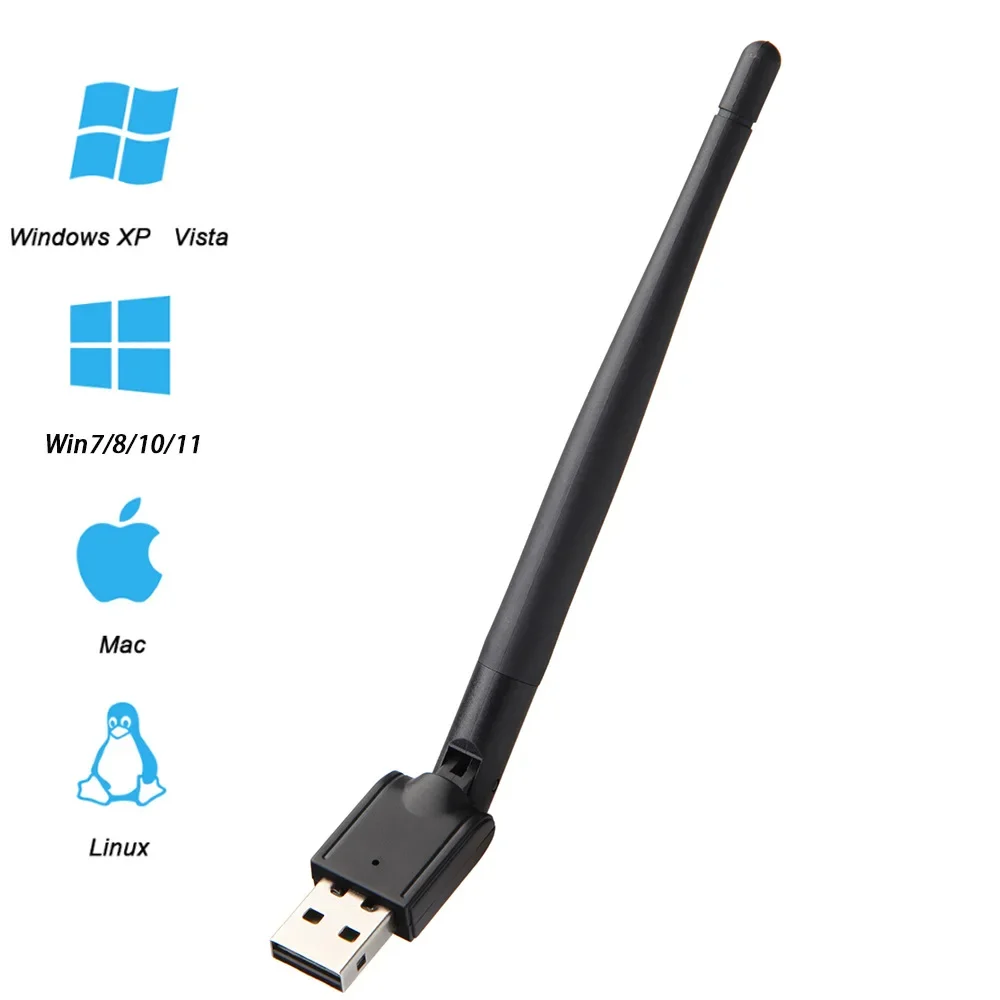 데스크탑 노트북용 무선 네트워크 카드, USB 와이파이 무선 송신기, 셋톱 박스, IPTV 무선 리시버, 와이파이 안테나, MT7601