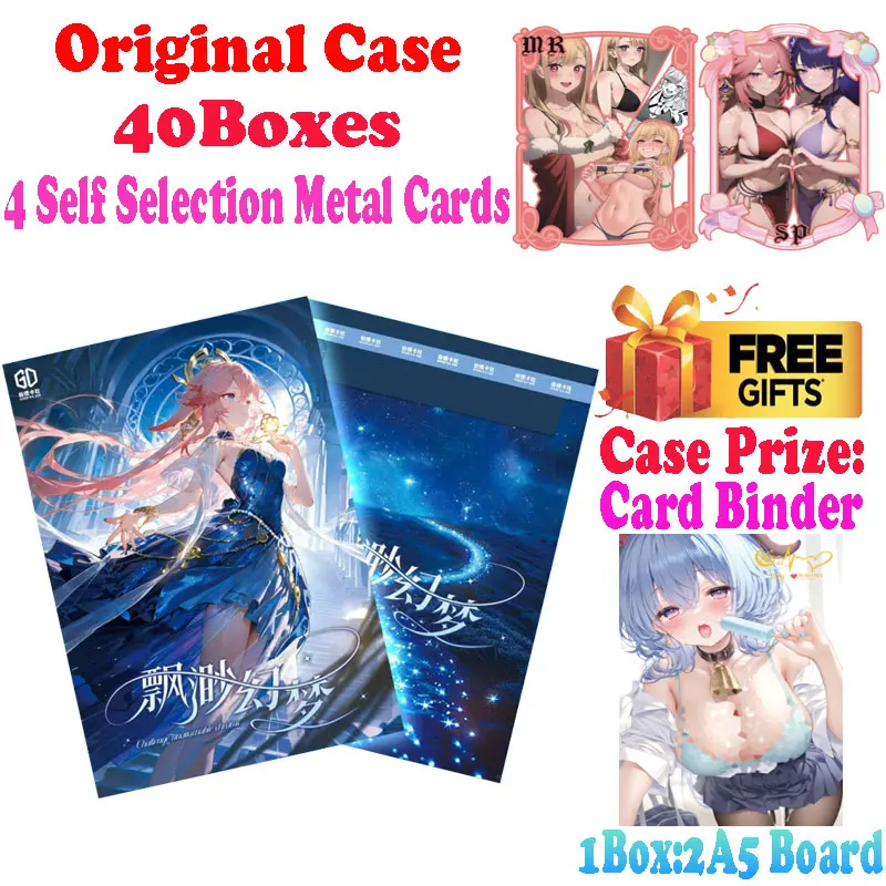 

2025 Последний размер A5 Challenge Unattainable Dreams Waifu Card Board Boa Hutao Ganyu Furina Keqing Artboard TCG Toys Подарок для хобби