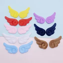 48Pcs 4.8x2.4CM Felt Small Angel Wing Padded Appliques For Children Hat Sewing DIY Headband Hair Clip Accessories Patches