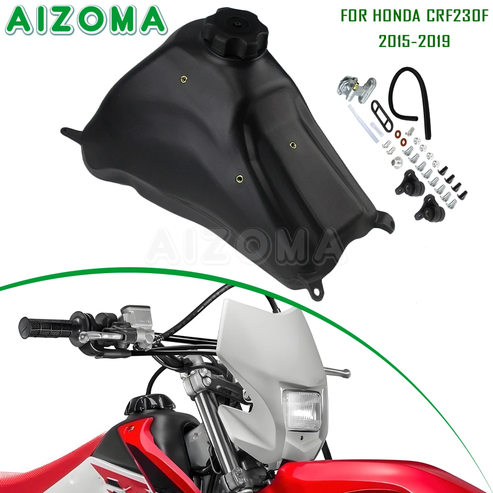 Tanque de Combustible con Tapa para Motocicleta Honda CRF230F CRF 230 F 2015-2019, Tanque de Gasolina para Motocross, Tanque de Aceite para Motocicleta Todoterreno
