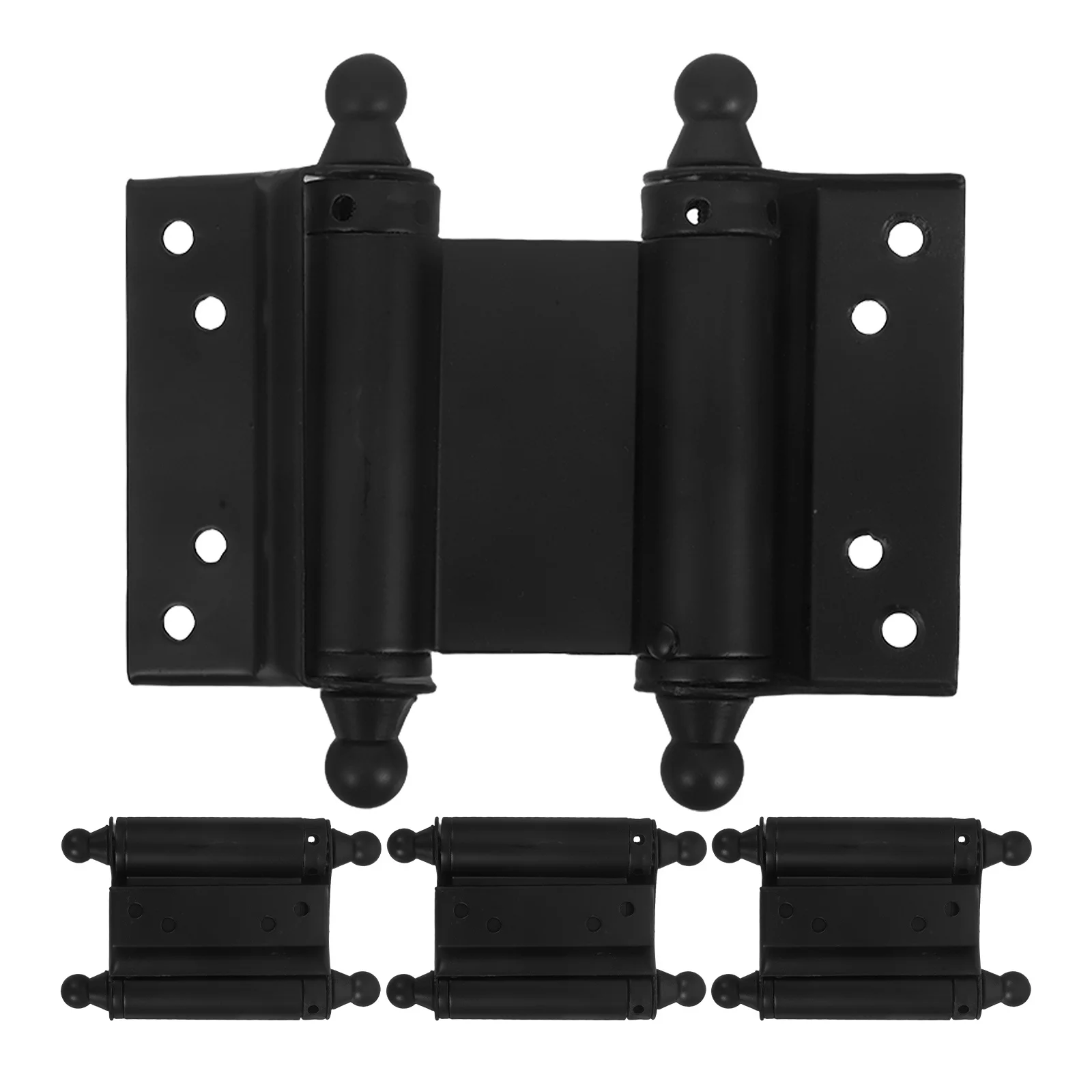 

4Pcs Easy Install Stainless Steel Double Spring Hinges Automatic Closing for Doors Cabinets Gates Door Closer Hinge