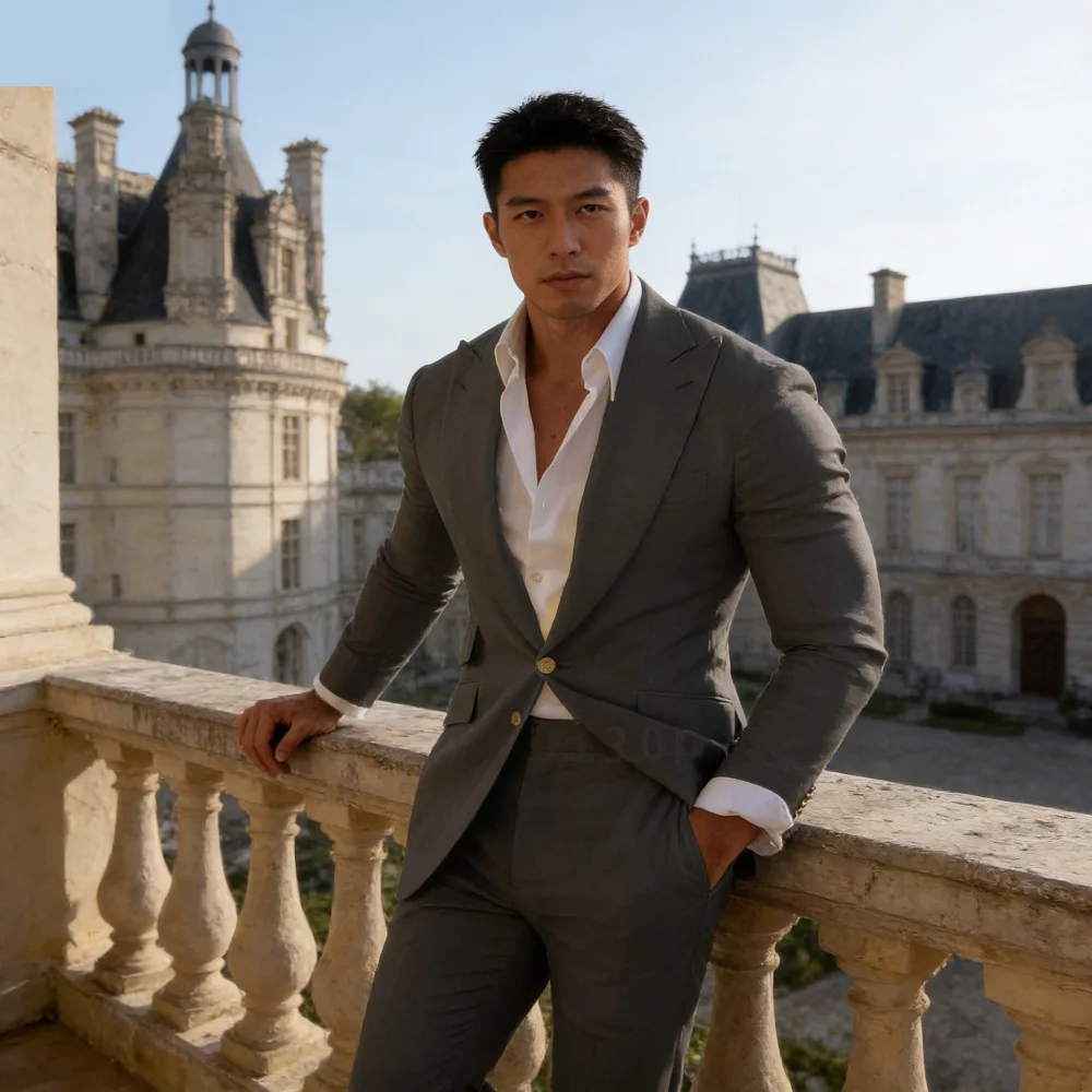 

Green Wedding Groomsmen Smoking Suit 2-Piece Peak Lapel Jacket Pants Men's Tuxedo Single Button Fashion Formal Wear for Men