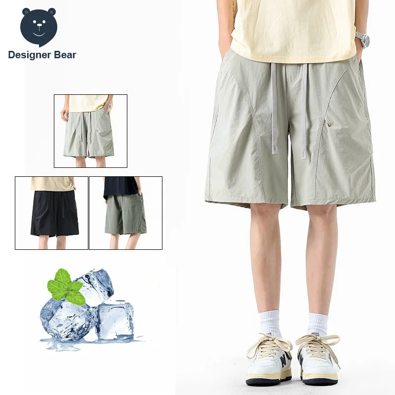 

High Quality Summer Thin High Stretch Shorts Outdoor Baggy Straight Polyamide Fibre Sports Board Work Joggers Shorts Bermuda