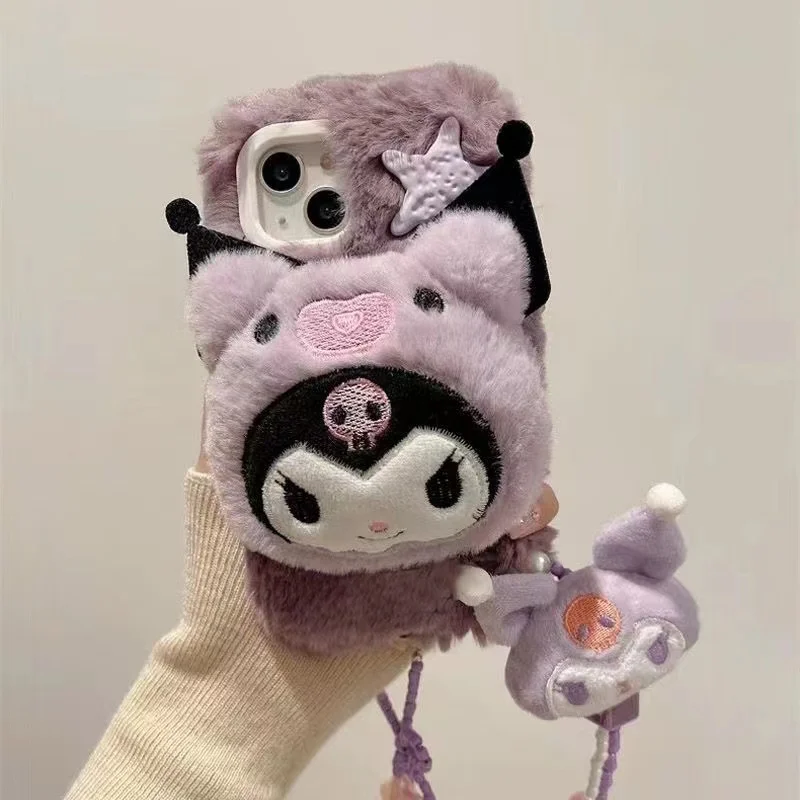 Cute Sanrio Kuromi Hello kitty Soft Case for IPhone 15 14 Plus 13 12 11 Pro X XS Max XR 7 8 Plus Custom Made Funda SE2 SE3 Cover