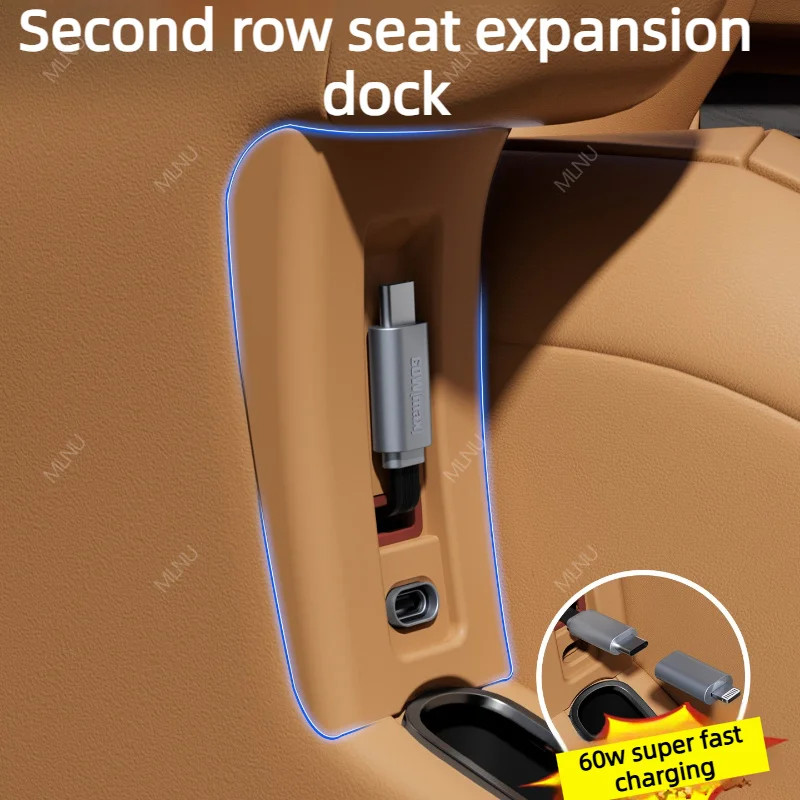 Seat Gap Organizer Multi-Port For ZEEKR 9X 2025-2026 Accessories Temp-Control Anti-Slip Storage Heat-Resistant Long-Lasting