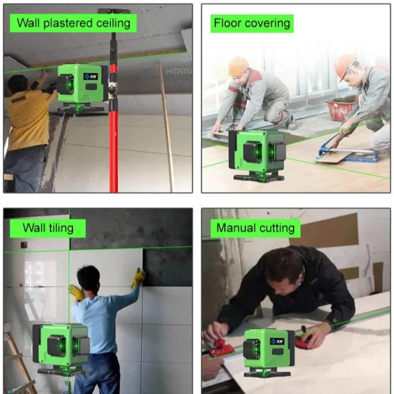 Advanced Laser Leveling Instrument for Accurate Wall and Floor Alignment 16 Strong Light Lines