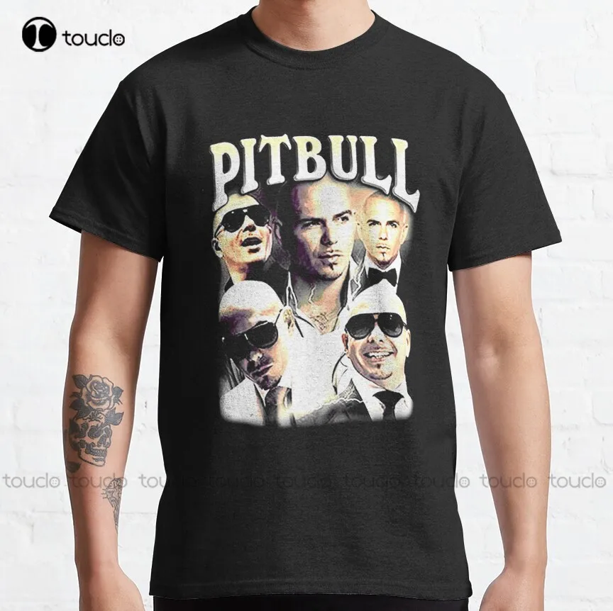 Pitbull Mr.Worldwide Vintage Classic T-Shirt Pitbull Singer Birthday Boy Shirt Christmas Gift Fashion Tshirt Summer Xs-5Xl New