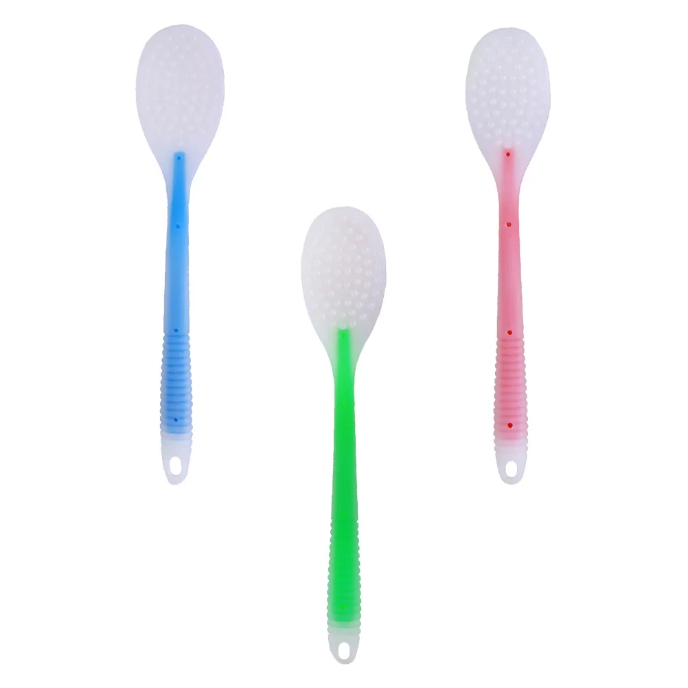 

3pcs Silicone Massage Stick Long Handle Body Tapping Tool For Back Neck Shoulder Muscle Relief Portable Therapy Knocker Back