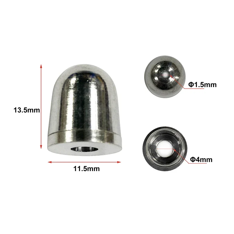 Hanging Wire Fitting for Steel Cable, Parafuso Fixo, Lifting Stainless Steel Rope, Usado sem Teto, 4 Packs