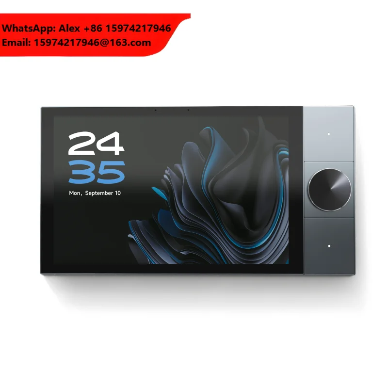 Bingoelec Tuya Zigbee Gateway Music Wall Touch Monitor Panel Screen 10.1Inch Smart Home Control Panel