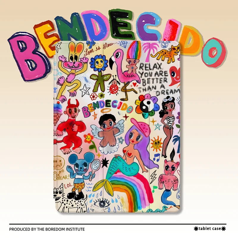 

Korean Cartoon Anime INS Creative For iPad pro 10/11-Inch 2020/6th/7th /8th /Air 3rd/Air 4th/9th gen/Air 5th Gen 2022/Air 11