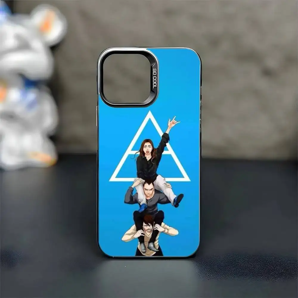 Чехол для телефона 30 Second To Mars 30 STM для iPhone 17,16,15,14,13,12,11 Plus, черный матовый противоударный чехол Pro Max