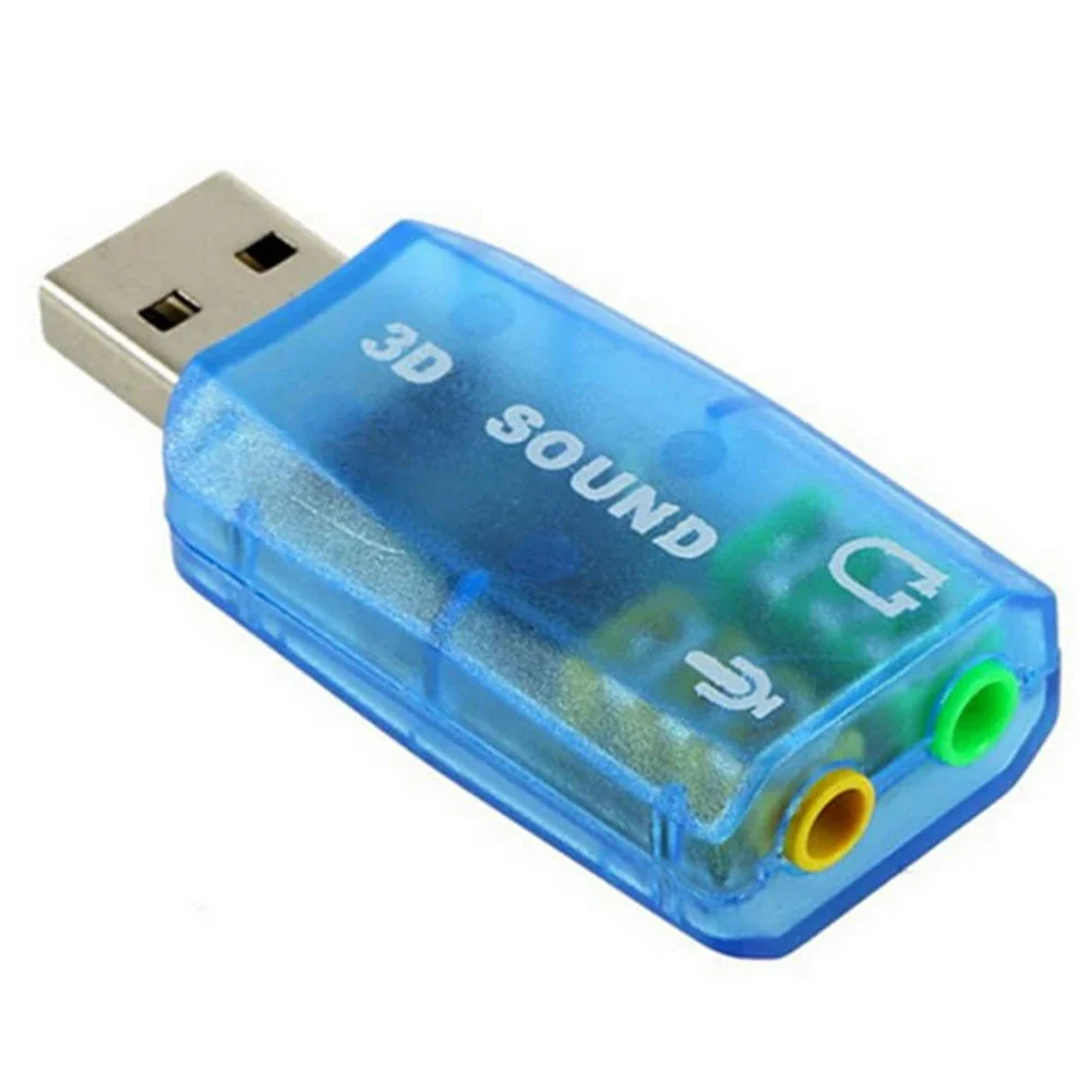 بطاقة صوت USB خارجية ، واجهة قناة ، ميكروفون وسماعات رأس ستيريو ، بطاقة صوت ثلاثية الأبعاد ، محول صوت PCI للكمبيوتر