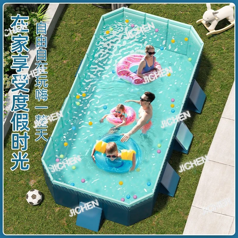 

ZQT Swimming Pool Thickened Wear-resistant Inflatable Swimming Outdoor Non-inflatable Foldable Paddling Pool Household Pool
