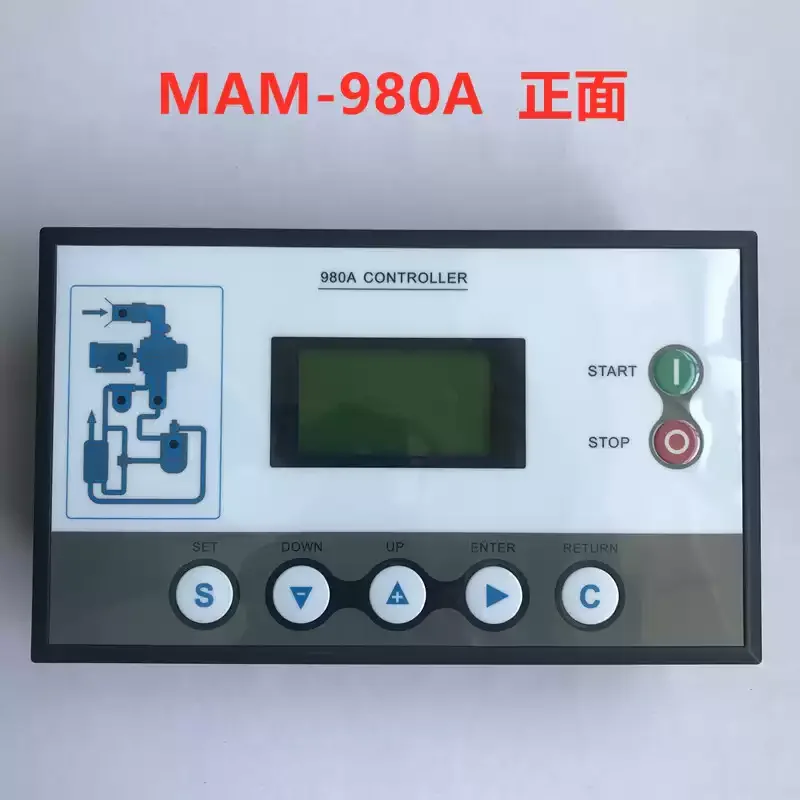 Air Compressor Controller Panel MAM980A MAM970A, Computer Display Operation Panel, Screw Air Compressor Accessories