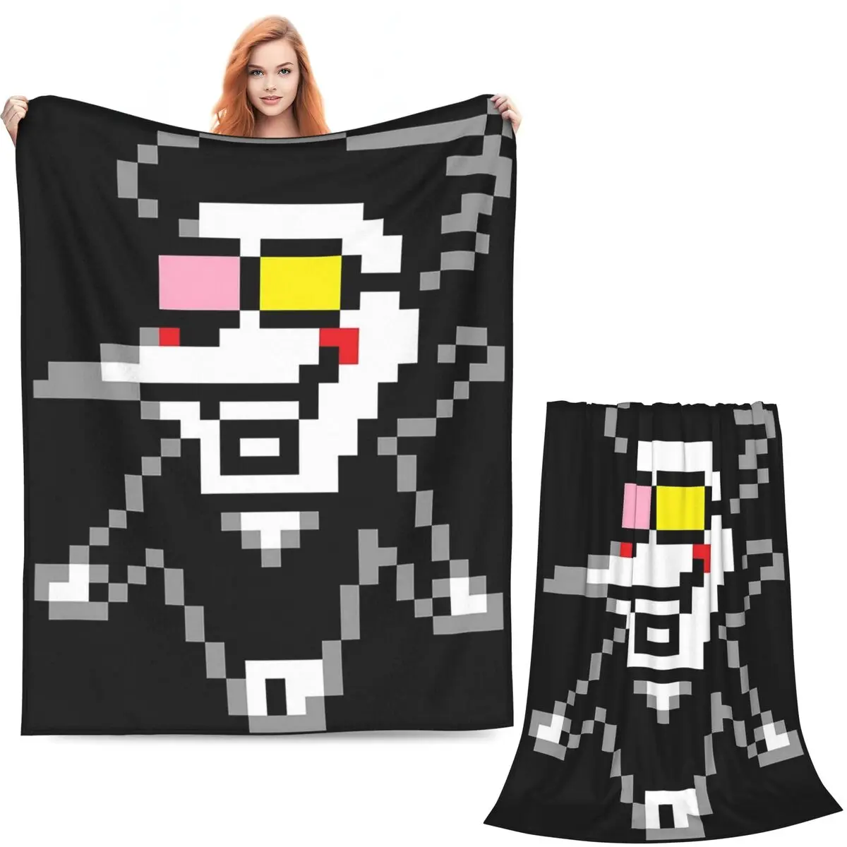 Deltarune Chapter 2 Spamto Blankets Soft Warm Flannel Throw Blanket Bedspread for Bed Living room Picnic Travel Home Sofa
