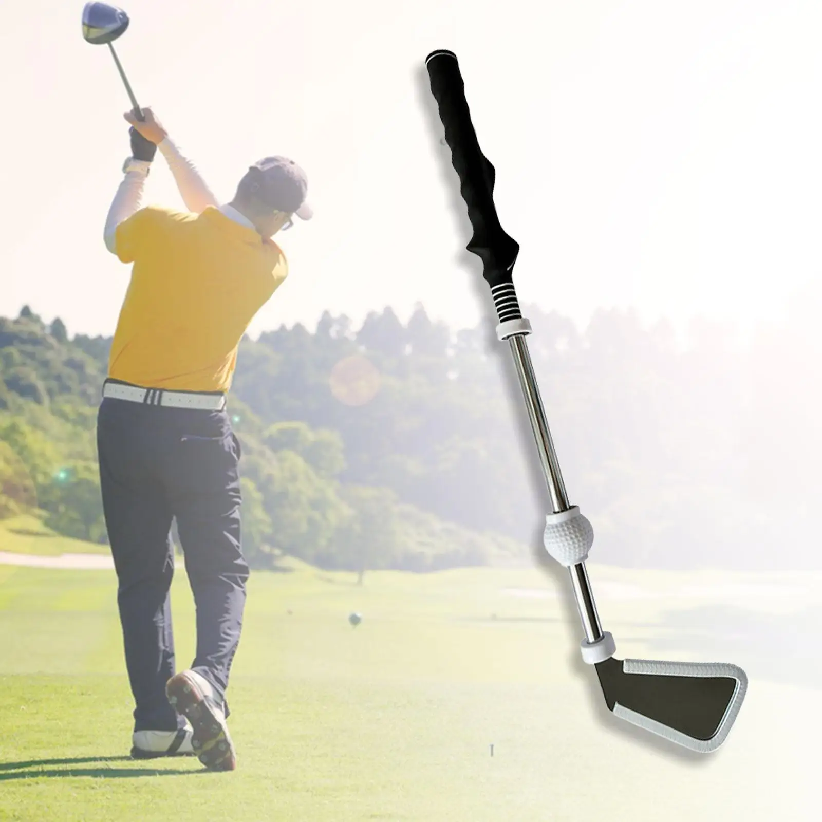 Entrenador de Swing de Golf, Ayuda de agarre correcto, postura duradera, Club de práctica de Swing de Golf