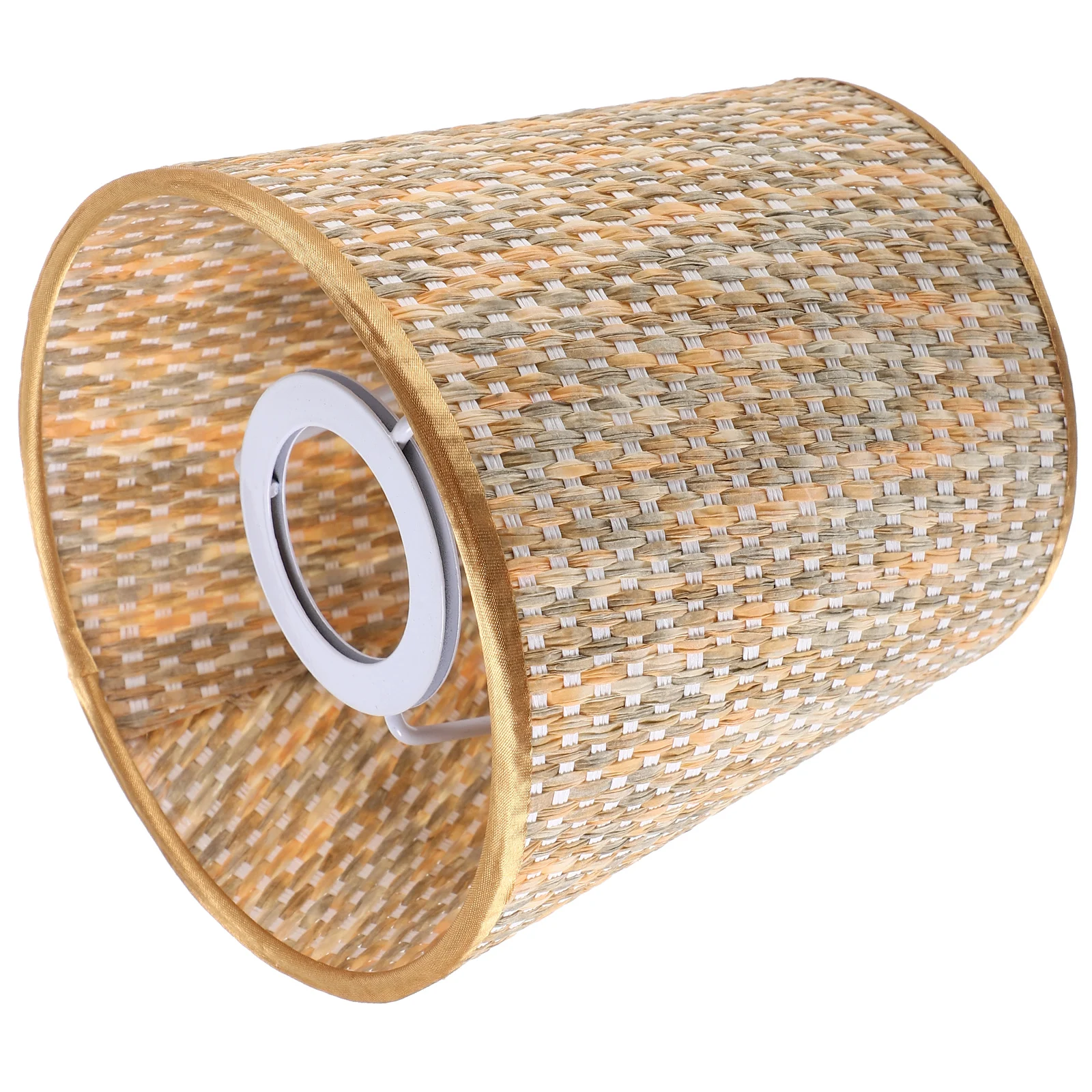 

Colorful Lampshade PVC Woven Cone Shade for Bedroom Table Floor Lights Home Decor Cloth Rattan Cover Replacement