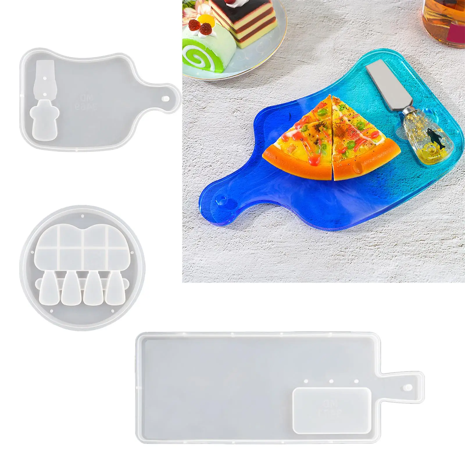 Knife and Fork Molds for Resin Casting Steak Knife Chopping Board Mold for