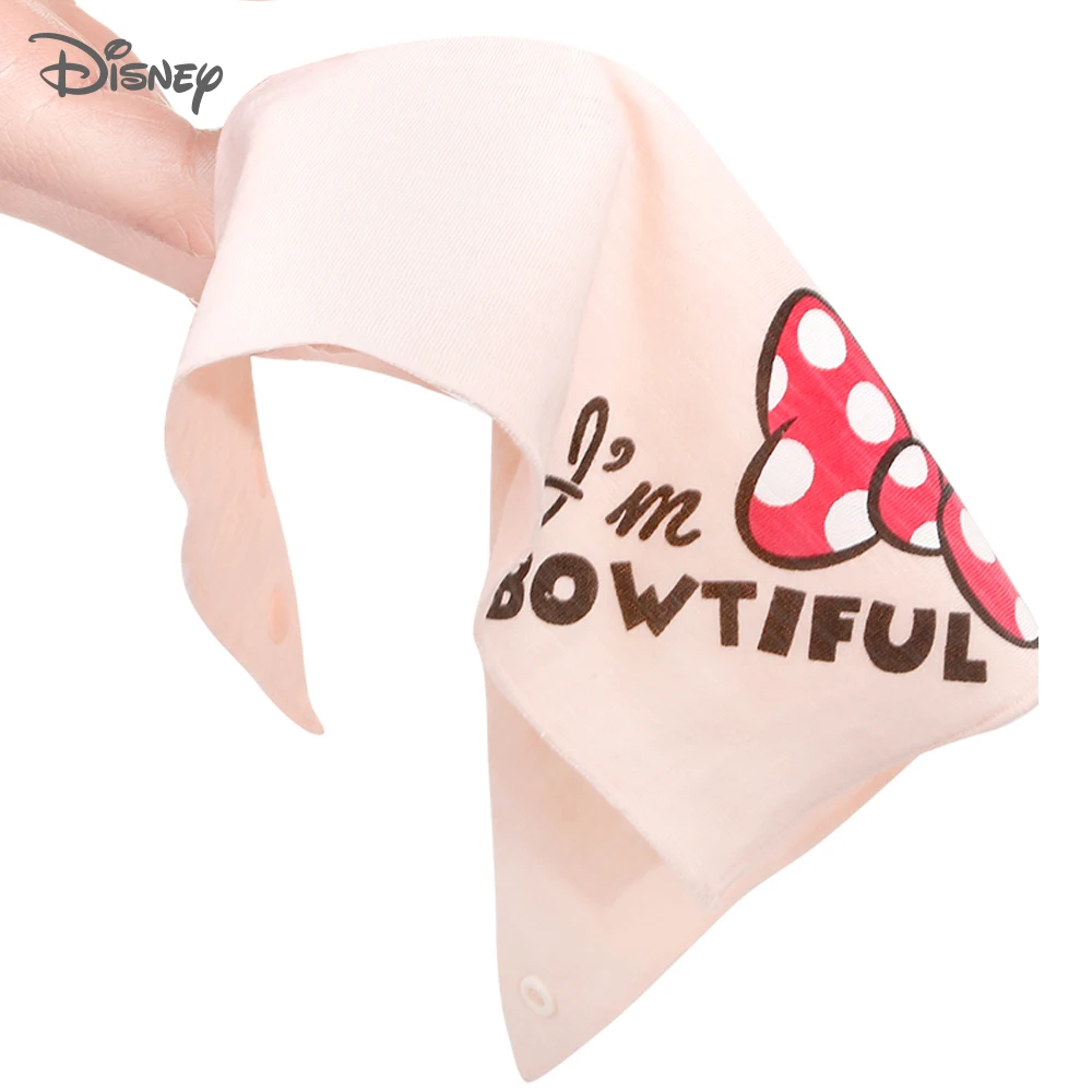 Disney 5Pcs/Set Baby Bibs Cotton Triangle Newborn Cartoon Printing Burp Cloth Children Bandana Bib Boys Girl Feeding Accessories