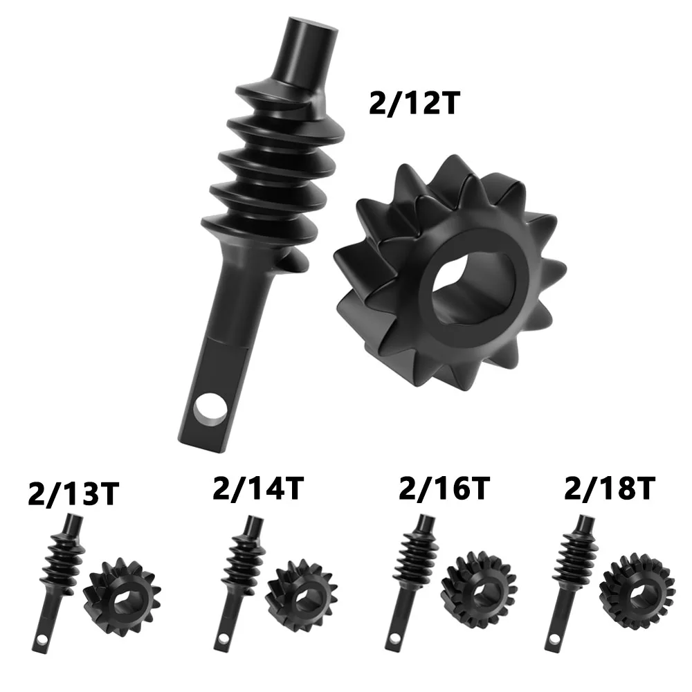 OGRC Stahl-Overdrive-Schneckengetriebe 2/12T 13T 14T 16T 18T Achsgetriebe Differentialgetriebe-Set für 1/30 Axial SCX30 RC Crawler Upgrades