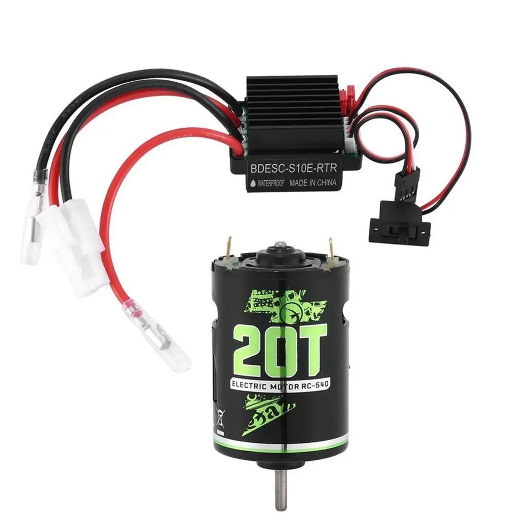 540 Brushed Motor RC Crawler Motor 20T 27T 45T with 320A ESC 5V/2A BEC XT60 Electric Speed Controller for 1/10 RC Car TRX4 AXIAL