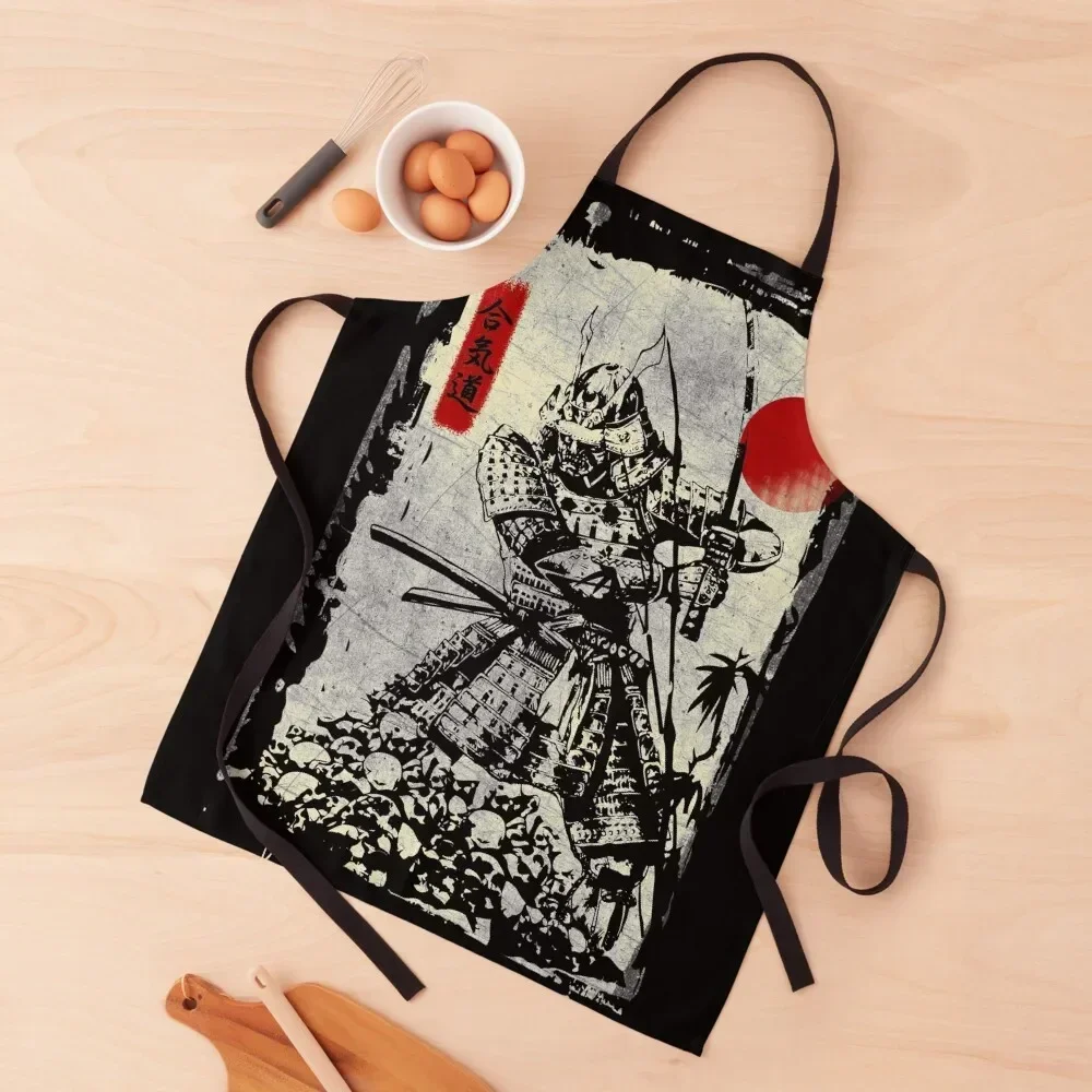 

Vintage Samurai Japan Anime Style Gift Apron barber uniform Kitchens For Men For Woman kitchen clothes for men Apron