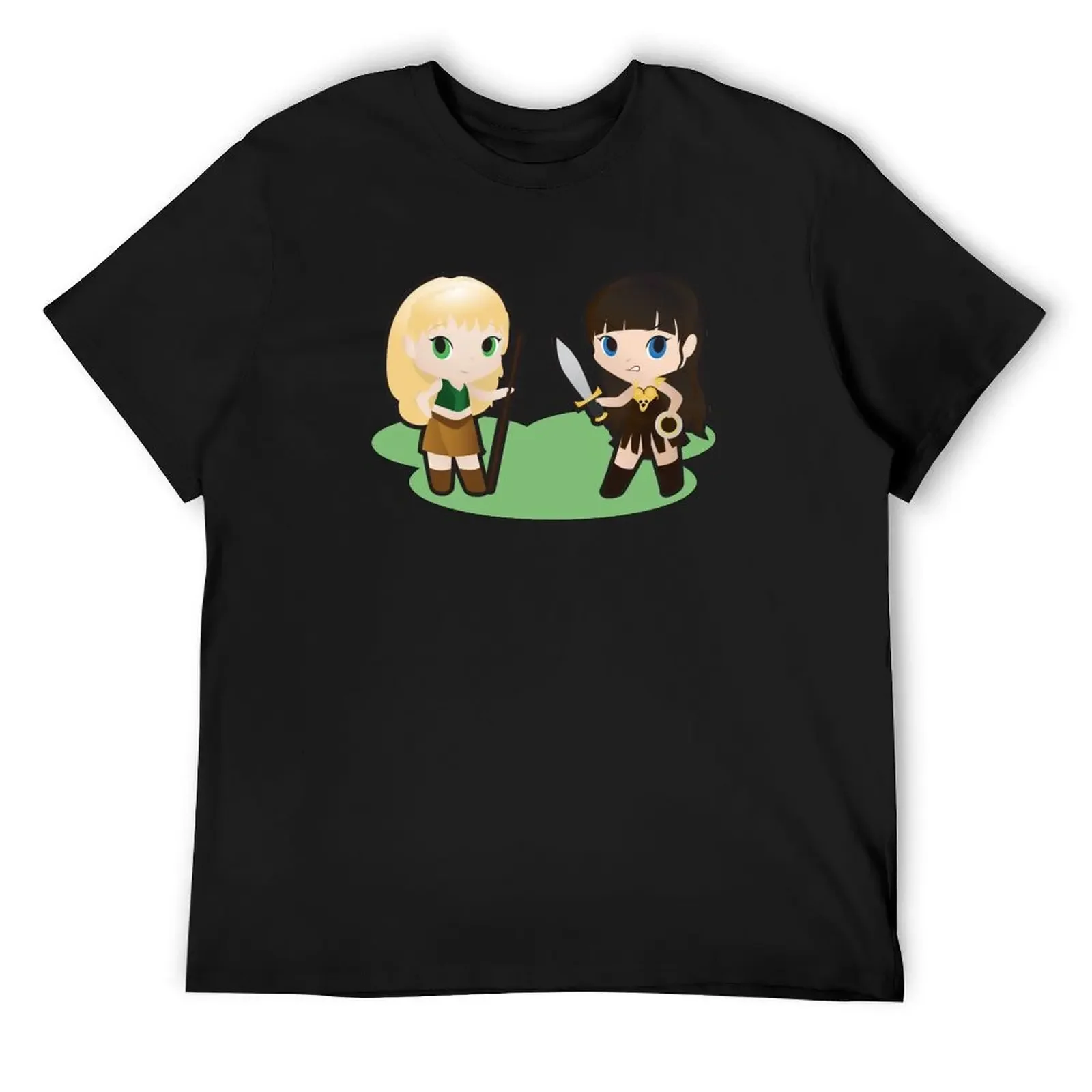 

Geek Babies: Xena & Gabrielle T-Shirt vintage anime shirt customizeds customs design your own quick drying t shirts for men pack